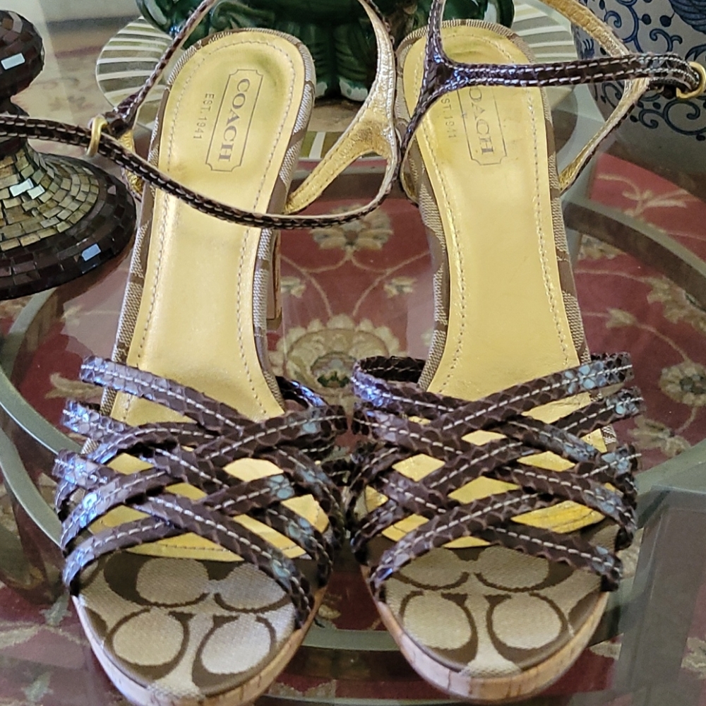 Coach High heel sandals  NWT